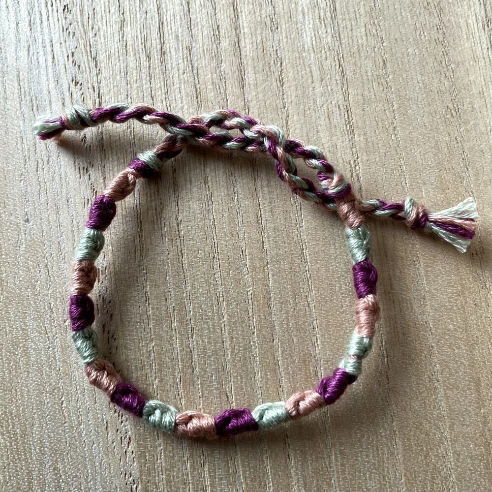 Iris Bracelet anklet trendy comfortable tie embroidery thread woven gift